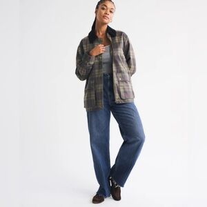 Abercrombie & Fitch Loose Fit High Rise Curve Love Blue Jeans - 30/10 Short